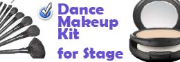 Dance makeup kit for stage and dance