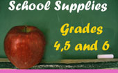 school supplies for grades 4, 5 and 6