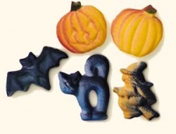 Sugar Shapes for Halloween cupcake decorating