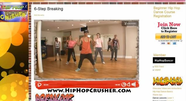 Hip Hop Crusher dance lessons hip hop dance moves online.