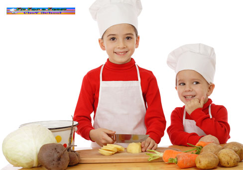 Kids chef hats and aprons at FitForafeast