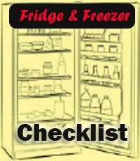 Fridge and Freezer Checklist