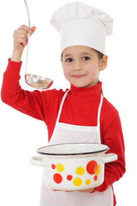 Kids chef hats and aprons on sale