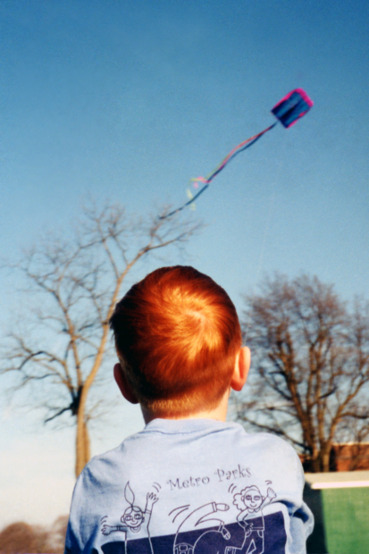 spring kite flying for kids