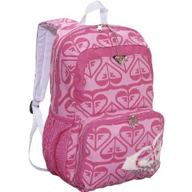 pink roxy backpack for girls
